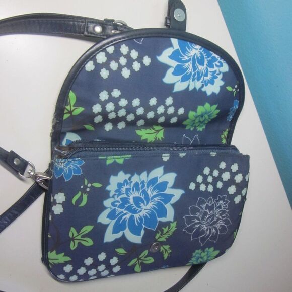 Emilie Sloan Blue Floral Crossbody Bag - Picture 4 of 11